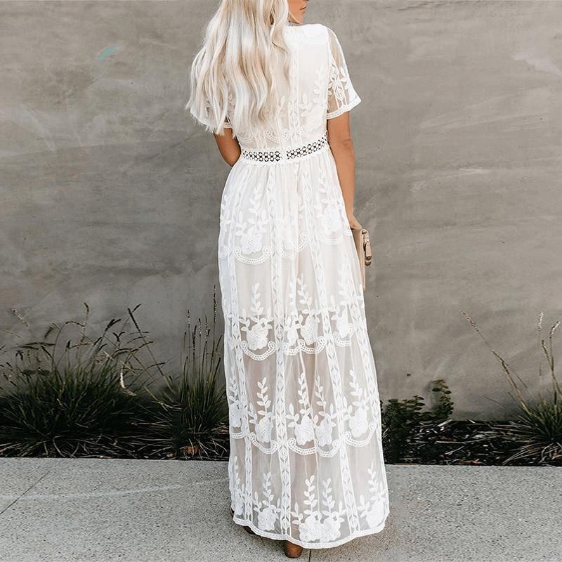 Boho Lace Maxi Dress | Boho Vibe